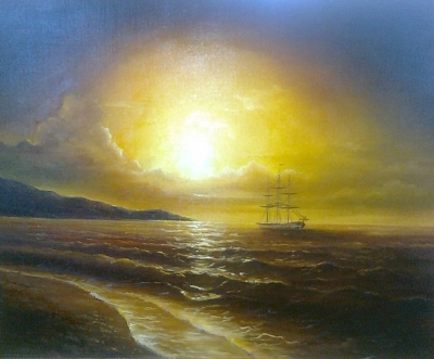 Картина «Захід сонця. Море»