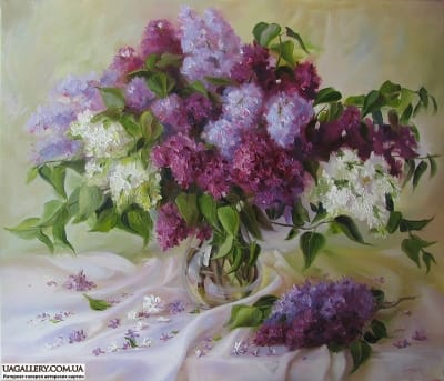 Картина «Весняний букет бузку»