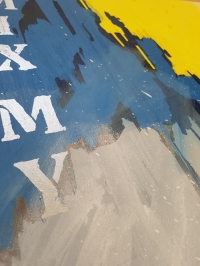 Картина олією абстракція «Суміш моїх бажань» - живопис для сучасних інтер'єрів