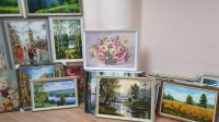 Картина олією квіти троянди «Ніжний аромат» купити картину Україна