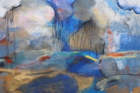 Абстрактна картина LANDSCAPE WITH LAKE AND CLOUDS купити живопис Украіна