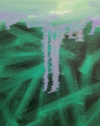 Картина олією абстракція морський пейзаж «Глибока вода» картини для сучасного інтер'єру
