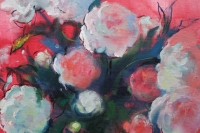 Картина квіти PEONIES живопис для сучасних інтер'єрів
