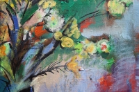Абстрактна картина квіти BOUQUET OF FLOWERS купити картину для сучасного інтер'єру