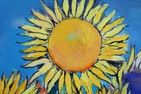 Картина натюрморт з соняхами SUNFLOWERS купити картину для сучасного інтер'єру