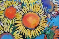 Картина натюрморт з соняхами SUNFLOWERS купити картину для сучасного інтер'єру