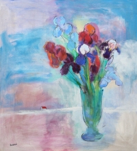 Картина SUMMER FLOWERS: IRISES картина для сучасного інтер'єру купити Киів