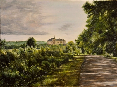Картина «Дорога в замок» (Олесько)