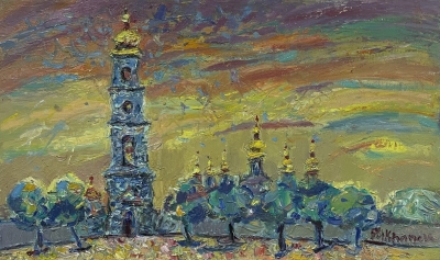 Картина олією київський пейзаж «Види Києва. Софія» купити живопис Україна
