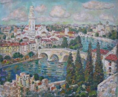 Картина пейзаж олією «Верона»