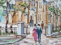 Картина «Види Києва. Володимирський собор» в рамі