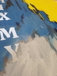 Картина олією абстракція «Суміш моїх бажань» - живопис для сучасних інтер'єрів