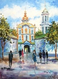 Картина «Види Києва. Києво-Печерська Лавра» - живопис для сучасних інтер'єрів
