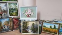 Картина квіти «Ніжні лілеї» купити картину олією Київ