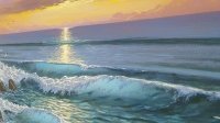 Картина олією пейзаж море «Морський пейзаж» купити живопис Україна