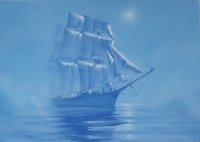 Картина море «Блакитна мрія» купити сучасний живопис Київ