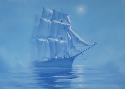 Картина море «Блакитна мрія» купити сучасний живопис Київ