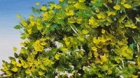 Картина олією пейзаж Прованс «Ліловий Прованс» купити живопис для сучасних інтер'єрів