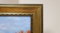Картина олією осінній пейзаж «Тепла осінь у горах» купити живопис Україна
