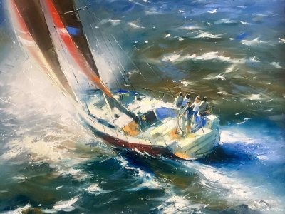 Картина ІДЕАЛЬНИЙ ВІТЕР купити живопис Украіна для сучасного інтер'єру 