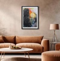 Абстрактна картина SUNSET купити живопис для сучасного ірнтер'єру