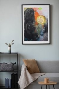 Абстрактна картина SUNSET купити живопис для сучасного ірнтер'єру
