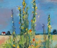 Картина пейзаж VERBASCUM купити живопис Украіна