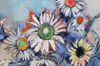 Картина з квітами 11 SUNFLOWERS купити живопис для сучасного інтер'єру