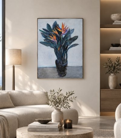 Абстрактна картина STRELITZIA купити картину для сучасного інтер'єру