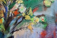 Абстрактна картина квіти BOUQUET OF FLOWERS купити картину для сучасного інтер'єру