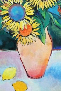 Картина натюрморт з соняхами SUNFLOWERS купити картину для сучасного інтер'єру