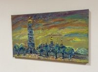 Картина олією київський пейзаж «Види Києва. Софія» купити живопис Україна