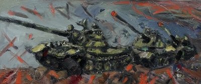 Картина олією «Колона» купити живопис Україна
