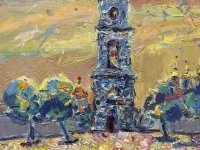 Картина олією київський пейзаж «Види Києва. Софія» купити живопис Україна