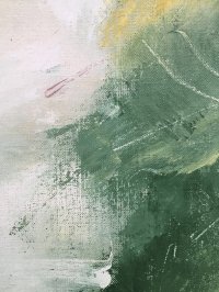 Картина олією абстракція «Morning wood» купити живопис для сучасних інтер'єрів Україна
