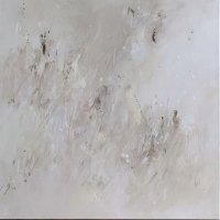 Абстрактна картина «Квітковий настрій» купити живопис для сучасних інтер'єрів Україна Київ