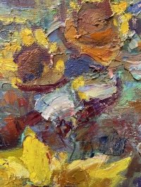 Картина олійними фарбами квіти «Соняхи» купити живопис Україна в Київ