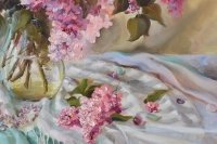 Картина квіти «Солодкі моменти» купити живопис для сучасних інтер'єрів Україна