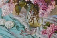 Картина квіти «Солодкі моменти» купити живопис для сучасних інтер'єрів Україна