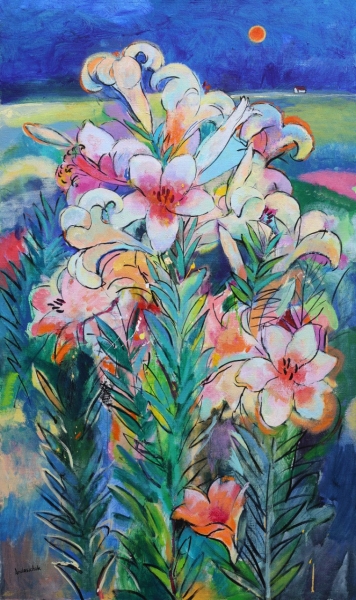 Картина WILD FLOWERS: LILIES картина для сучасного інтер'єру купити Киів