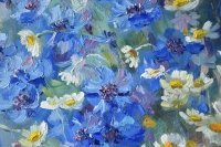 Картина квіти «Польові квіти» купити живопис для сучасних інтер'єрів Україна