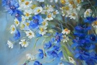 Картина квіти «Польові квіти» купити живопис для сучасних інтер'єрів Україна