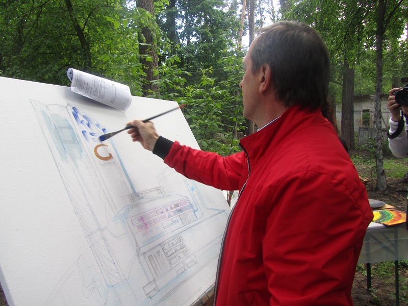 Написание коллективной картины (г.Киев, май 2014)