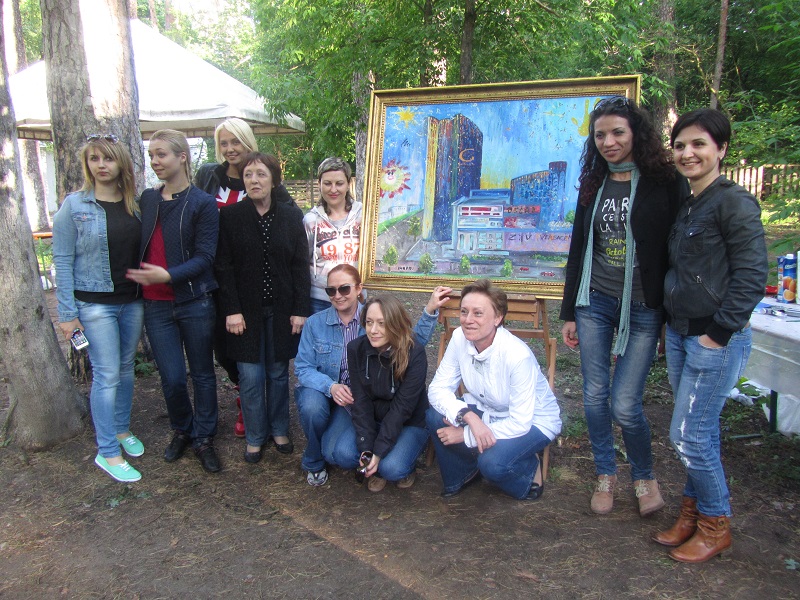Написание коллективной картины (г.Киев, май 2014)